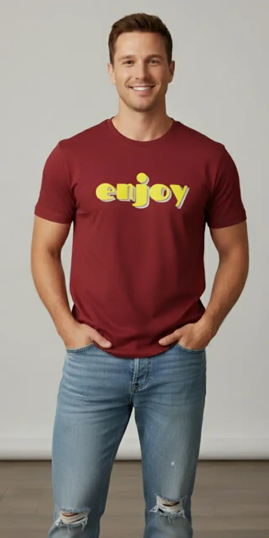 THE MAROON 'ENJOY' TEE Fanime Creation